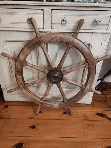 Nave legno con volante - con,