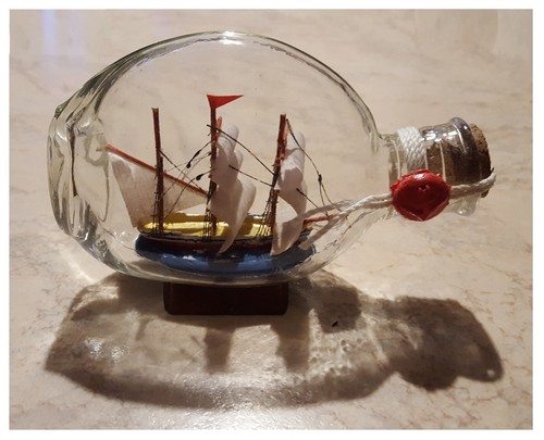 Nave bottiglia vintage cm - nave,