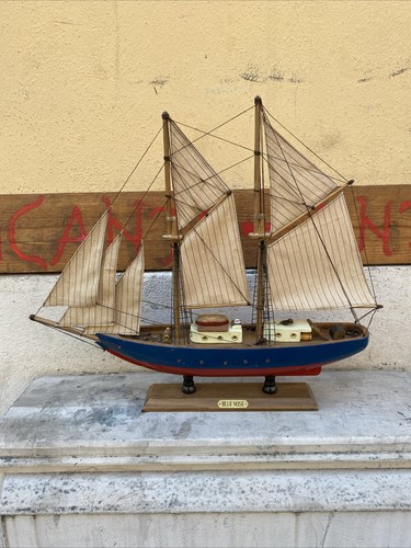 Veliero legno vintage - in,